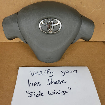 2009 2010 2011 2012 2013 Toyota Corolla Driver Airbag GRAY
